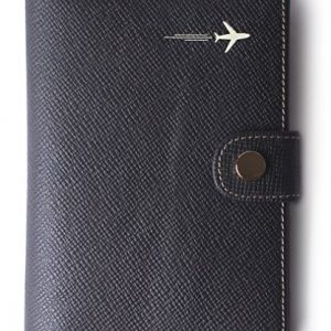 Genuine Leather Passport Holder Cover Case Rfid Blocking Travel Wallet Id Card Case