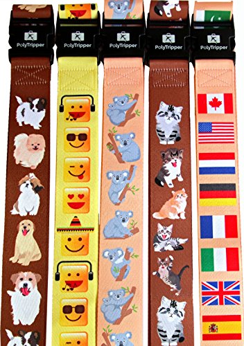 PolyTripper Luggage Strap - Original Premium Designs - Recognize Your Suitcase