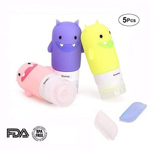 Portable Travel Bottles Set, 3-layer Leakproof and Squeezable Silicone Travel Containers and Toothbrush Cover for…
