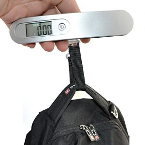 PrimeTrendz 110lb/50kg Electronic Digital Postal Luggage Hanging Scale, Auto-Off