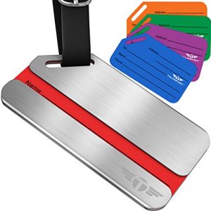 Privacy Luggage Tags Stainless Steel Metal ID Bag Tag With