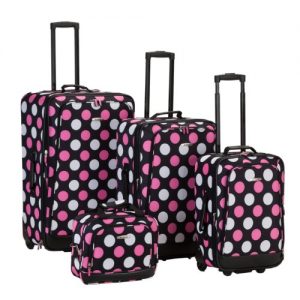 Rockland 4 Piece Luggage Set, Tribal