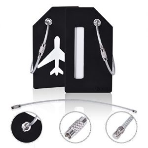 5Pack Silicone Luggage Tag With Name ID Card Perfect to Quickly Spot Luggage Suitcase By CPACC