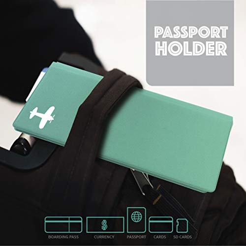 DANDELION Travel Passport Wallet & Boarding Pass Holder with RFID Blocking (Pink Rose) Cool Traveling Accessory and… - Image 6