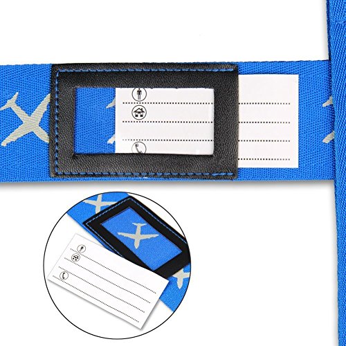 Swify Luggage Strap Suitcase Belt Elastic Travel Luggage Straps TSA Approved Accessories with Name Tags(4 Pack) - Image 4