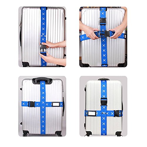 Gutsdoor Adjustable Travel Luggage Strap Suitcase Belt Travel Bag Accessories 1.96 in W x 6.23 ft L 2 Pack