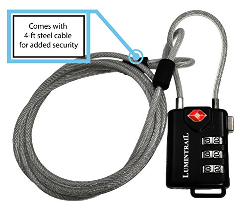 tsa approved cable luggage locks