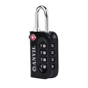 TSA Approved Luggage Lock - 4 Digit Combination padlocks with a Hardened Steel Shackle - Travel Locks for Suitcases…