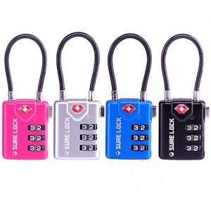 TSA Compatible Travel Luggage Locks, Inspection Indicator, Easy Read Dials TSA Approved with Zinc Alloy