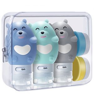 TURN RAISE Portable Travel Bottles, Small bottles Containers, TSA Carry-On Approved, Leak Proof Travel Accessories…