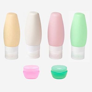 Travel Bottles TSA Approved, 3oz Leak Proof Refillable BPA Free Silicone Cosmetic Travel Size Toiletry Containers for…