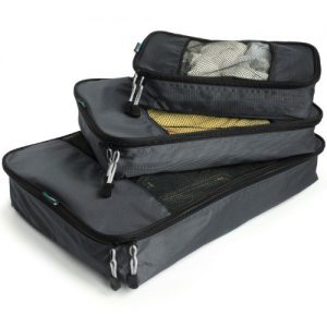 TravelWise Packing Cubes - 3 Piece Set (Black)
