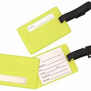 Travelon Set of 2 Luggage Tags-Swivel, Aqua, One Size