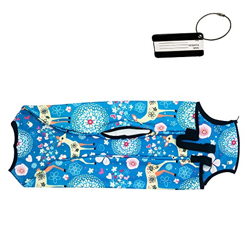 XMBHome Printed Luggage Cover Spandex Travel Suitcase Protective Cover Fits 18-32 Inch (M(22-24 inch luggage), Deer) - Image 6