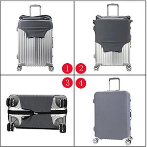 YAKEFJ Travel Luggage Cover Suitcase Protector Fits for 18-43 Inch Luggage