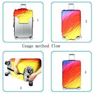 YEKEYI Travel Luggage Protective Covers Suitcase Cover Luggage Case Protector Constellation