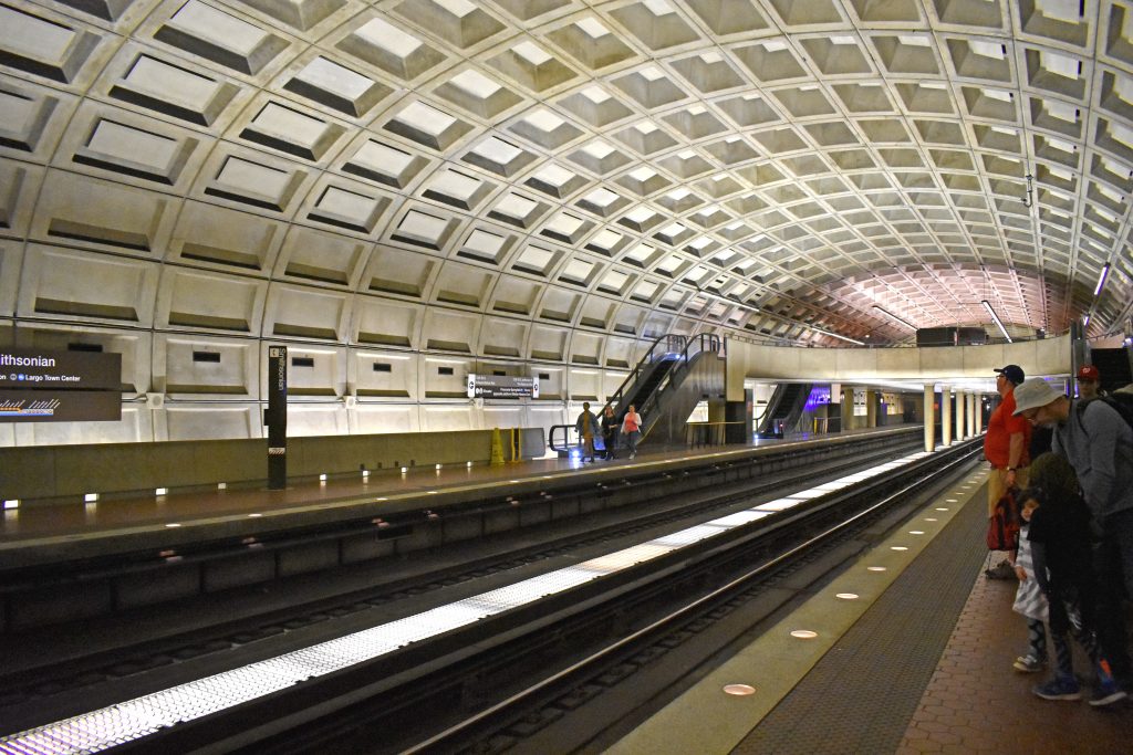 Winter in Washington, DC PullOverAndLetMeOut Smithsonian Metro Station courtesy of washington.org