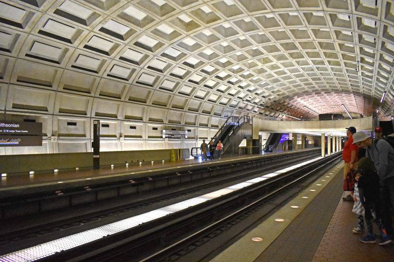 Winter in Washington, DC PullOverAndLetMeOut Smithsonian Metro Station courtesy of washington.org