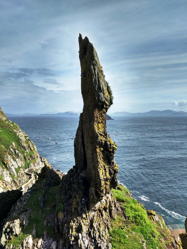 Skellig Michael tall rock PullOverAndLetMeOut Katrina Morocco