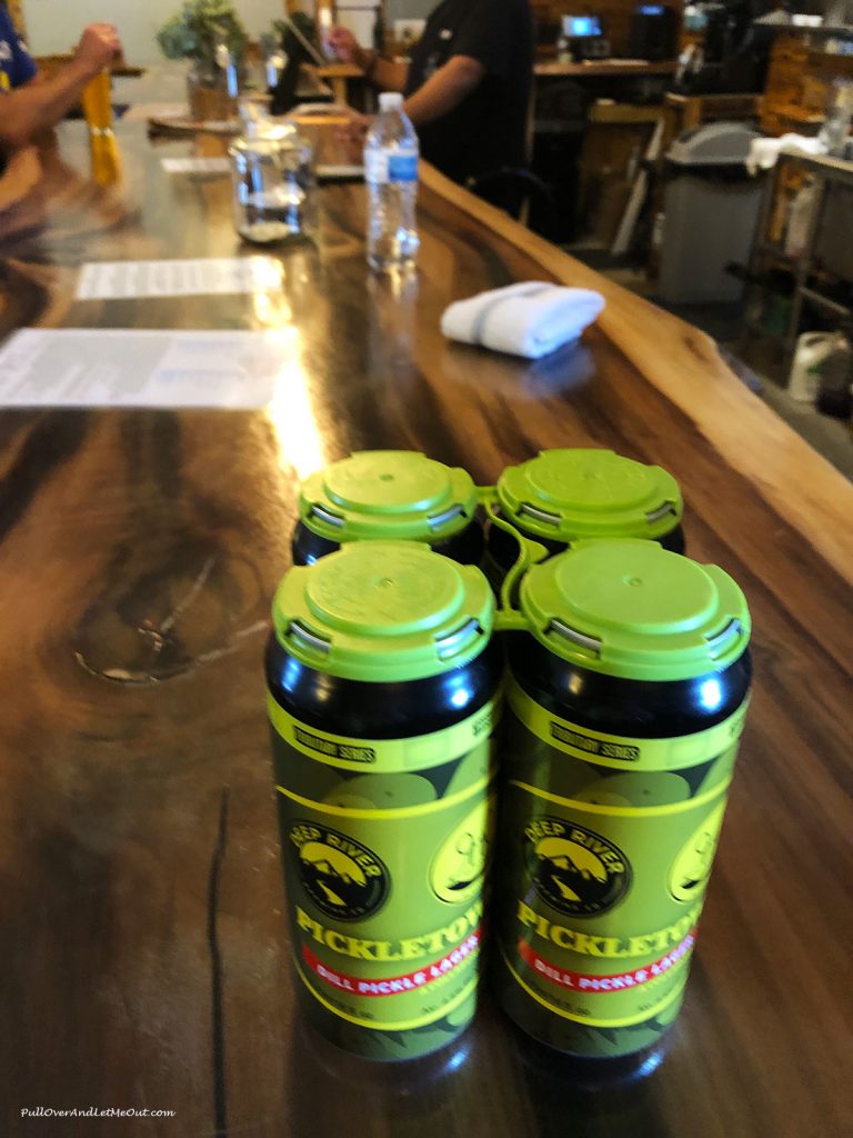 A Four Pack of Pickletown Lager at R&R Brewing in Mt. Olive, NC PullOverAndLetMeOut.com