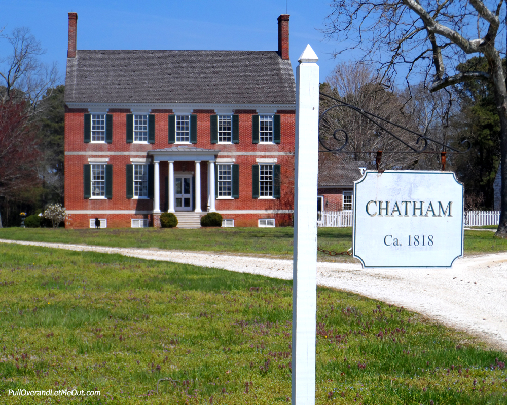 Chatham House exterior on Virginia's eastern shore