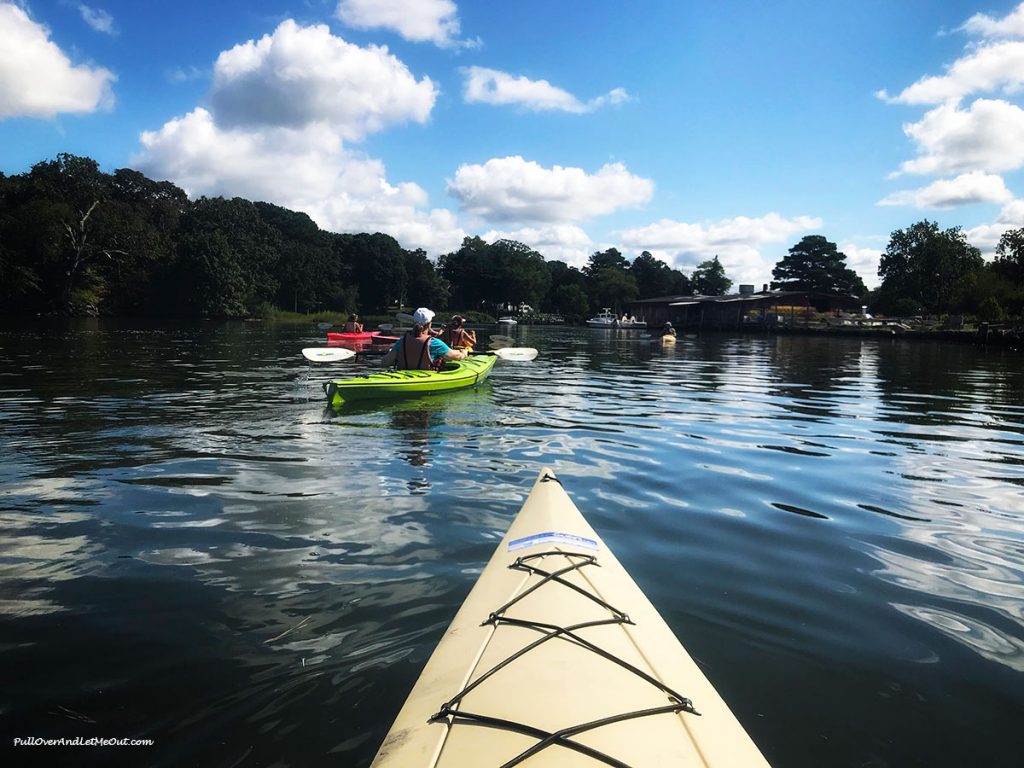 Group of kayakers. PullOverAndLetMeOut