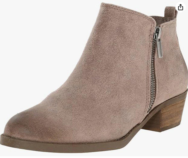 a ladies tan ankle boot