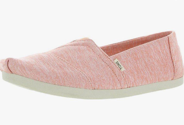 a Toms sneaker