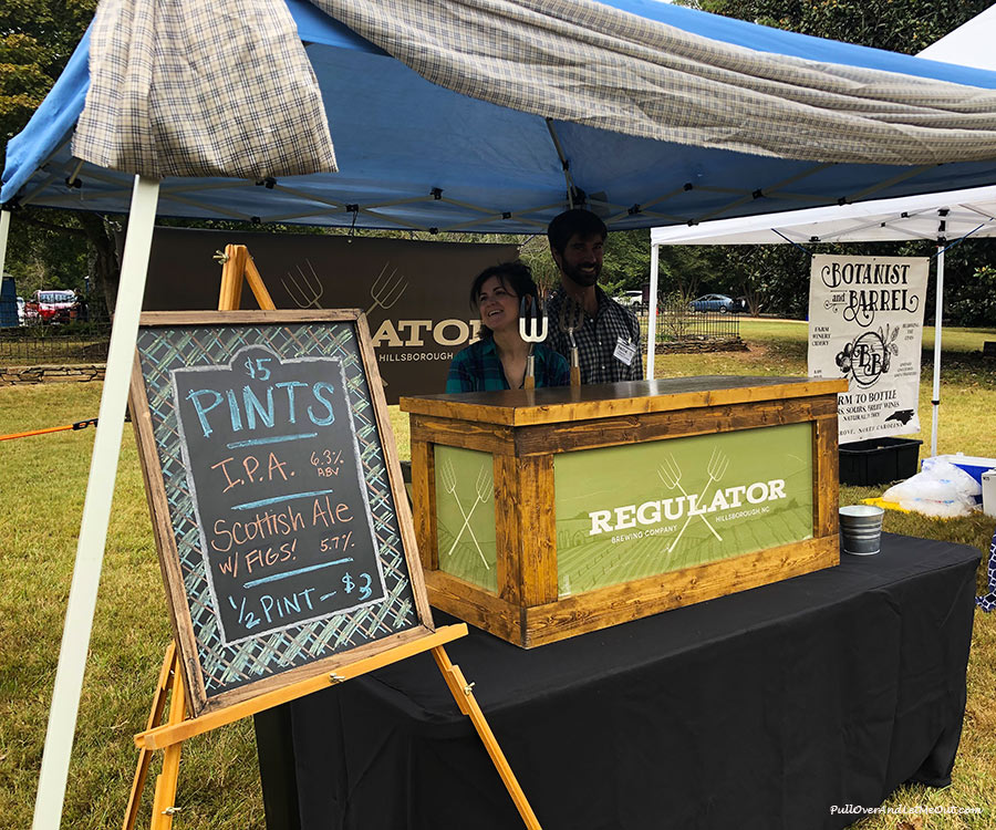 Regulator Brewing Co. tent at Outlandish Hillsborough