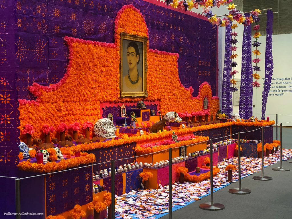 Colorful Day of the Dead exhibit at Frida Kahlo NCMA