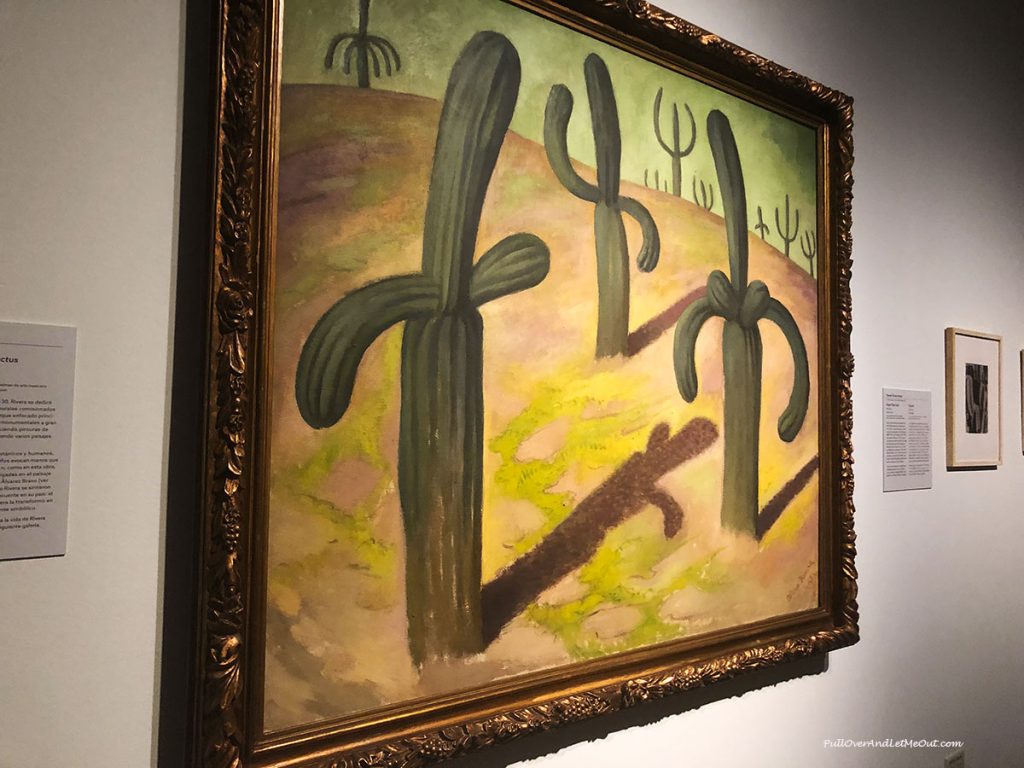 Painting of cactus by Diego Rivera