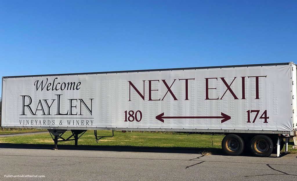 RayLen sign painted on a tractor trailer