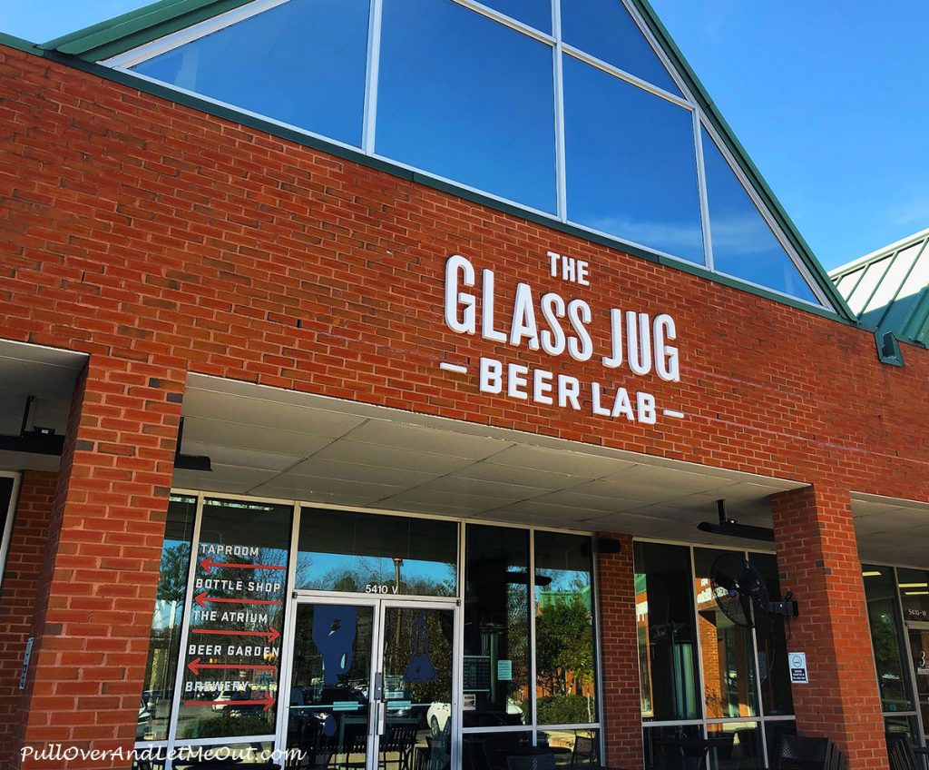 Exterior of The Glass Jug Beer Lab in Durham, North Carolina