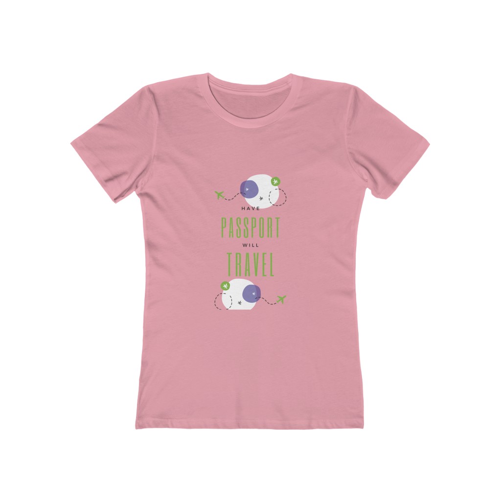 Have Passport Will Travel - Women's The Boyfriend Tee - Image 4