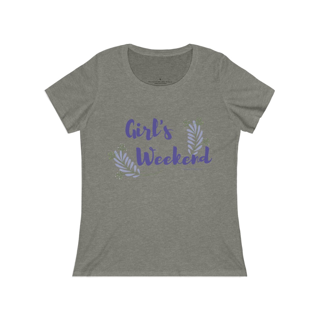 Girl's Weekend Women's Relaxed Jersey Short Sleeve Scoop Neck Tee - Image 2
