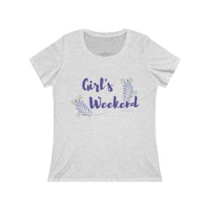 Girl's Weekend Women's Relaxed Jersey Short Sleeve Scoop Neck Tee