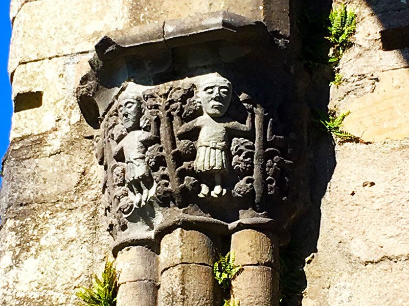 Medieval detail work on the Boyle Abbey in Ireland. PullOverAndLetMeOut