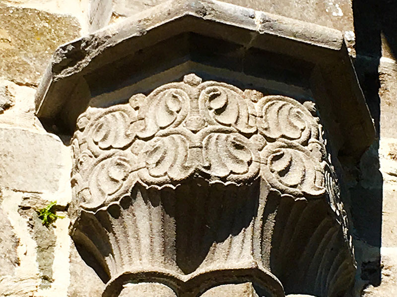 Celtic scrolls on the Boyle Abbey in Ireland. PullOverAndLetMeOut