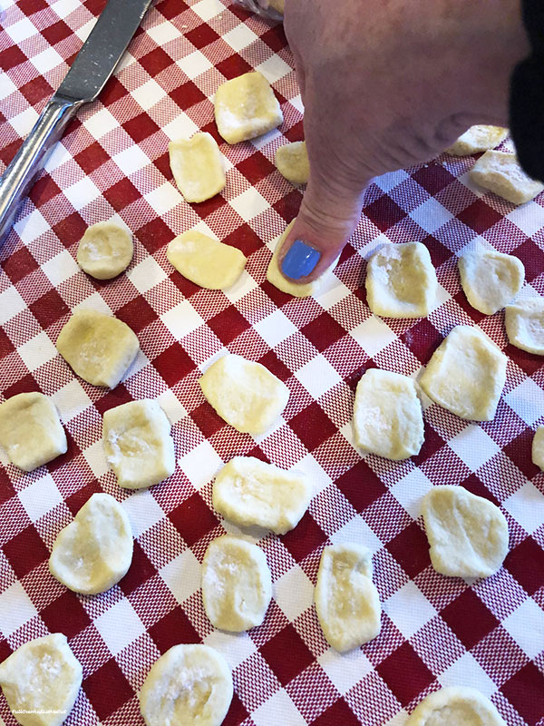 Thumb print pasta making. PullOverAndLetMeOut Il Palio Chapel Hill NC