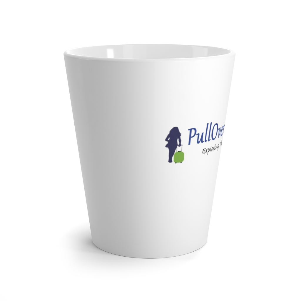 Pull Over And Let Me Out logo Latte mug - Image 2