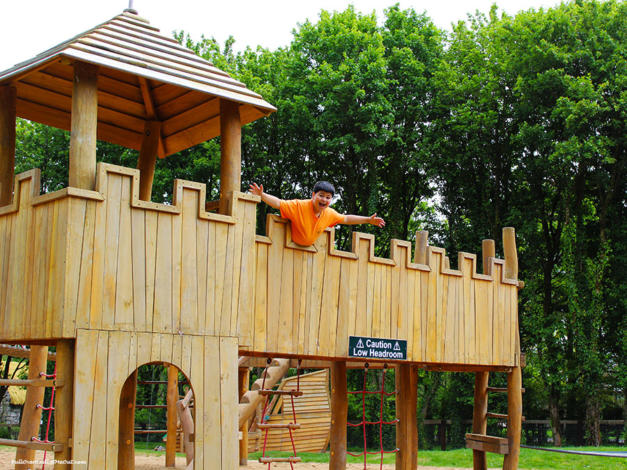 A kid's fort at Bunratty Castle and Folk Park in Ireland