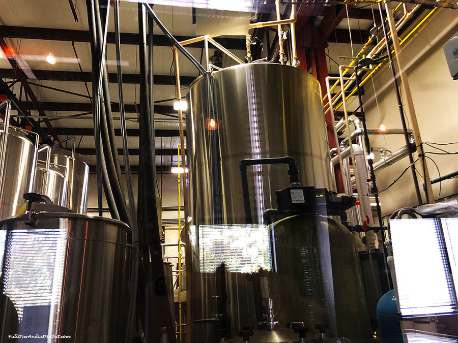 Brewery equipment at Southern Pines Brewing Co.