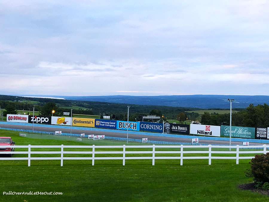 View of Watkins Glen International Raceway track in Watkins Glen, NY