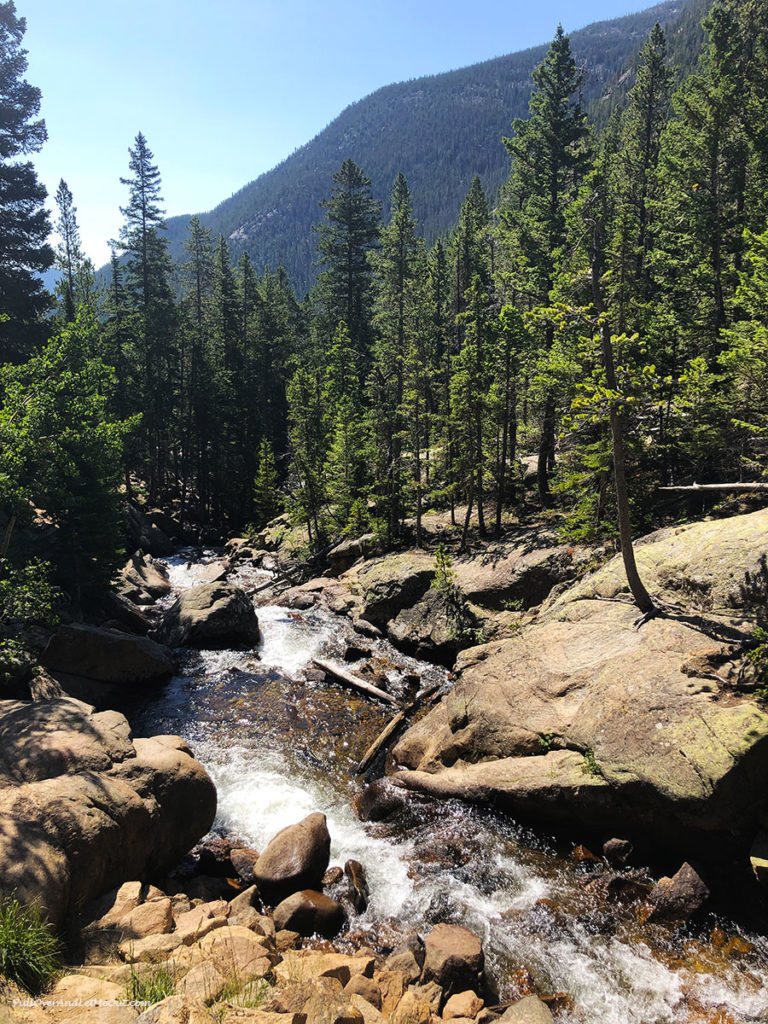 waterfall in Rocky Mountain National Park Colorado