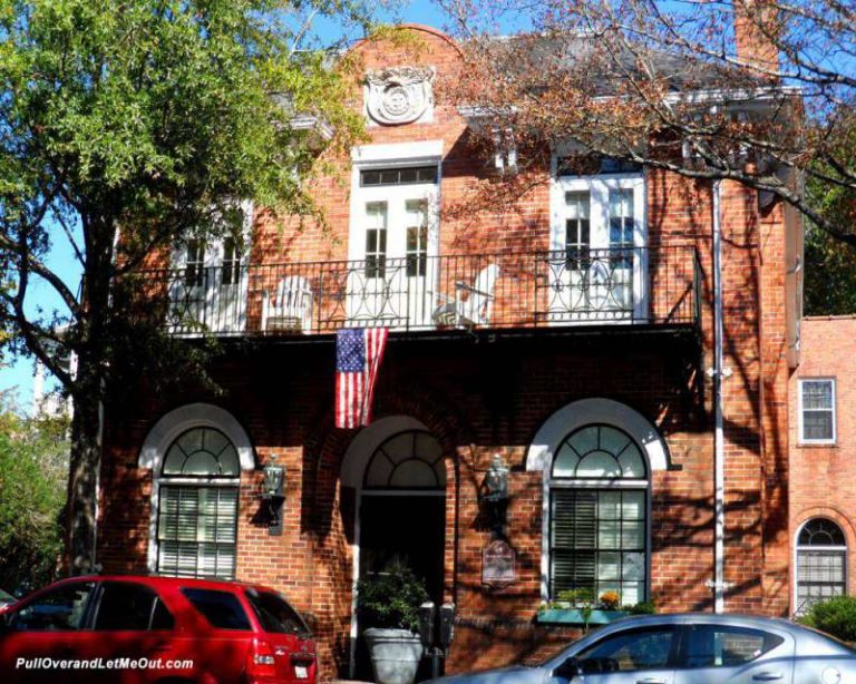 Front of a brick building in Wilmington, NC