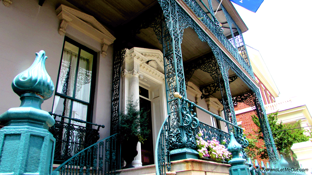 Entrance steps to the John Rutledge House Inn in Charleston, SC