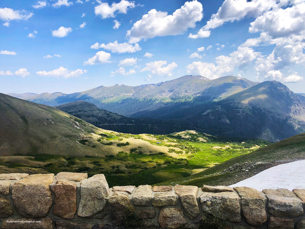 View of the mountains in Rocky Mountain National Park