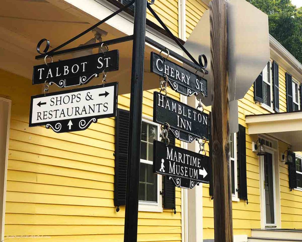 street sign in Saint Michaels Maryland