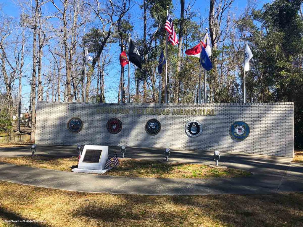 Wall at the Jacksonville NC Vietnam War Memorial