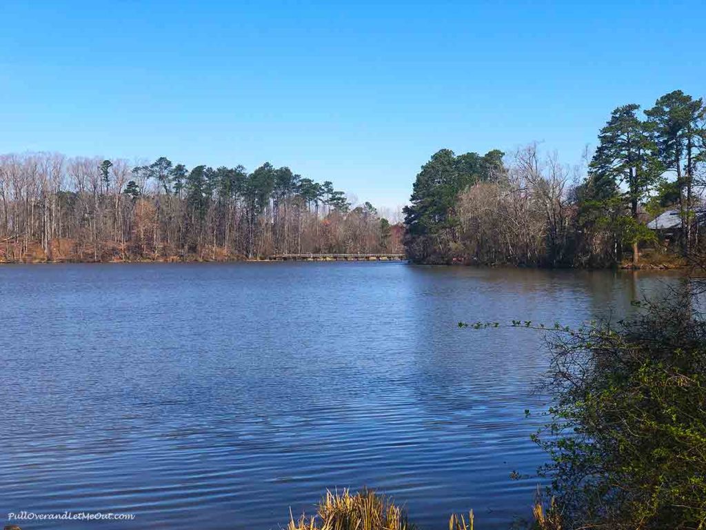 a pond at Yates Mill County Park in Raleigh, NC PullOverAndletmeOut